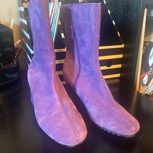 Purple boots